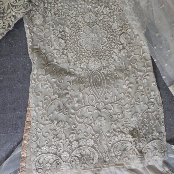 Sharara Suit - cream - Picture 2 of 5